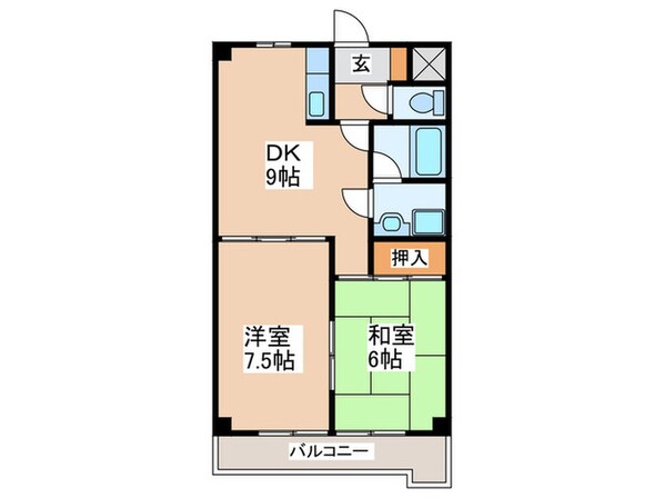 パインヒルズの物件間取画像